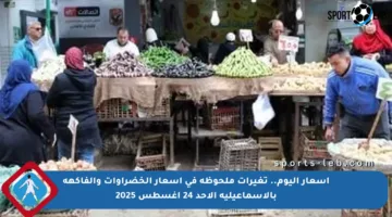 أسعار اليوم.. تغيرات ملحوظة في أسعار الخضراوات والفاكهة بالإسماعيلية الأحد 24 أغسطس 2025